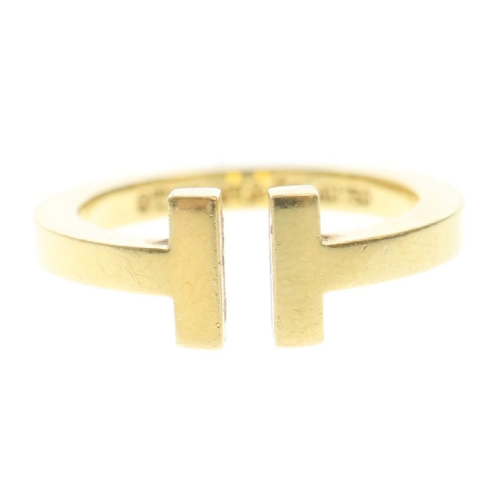 TIFFANY&Co (ティファニー) Tスクエア リング AU750 K18 YG イエロー  