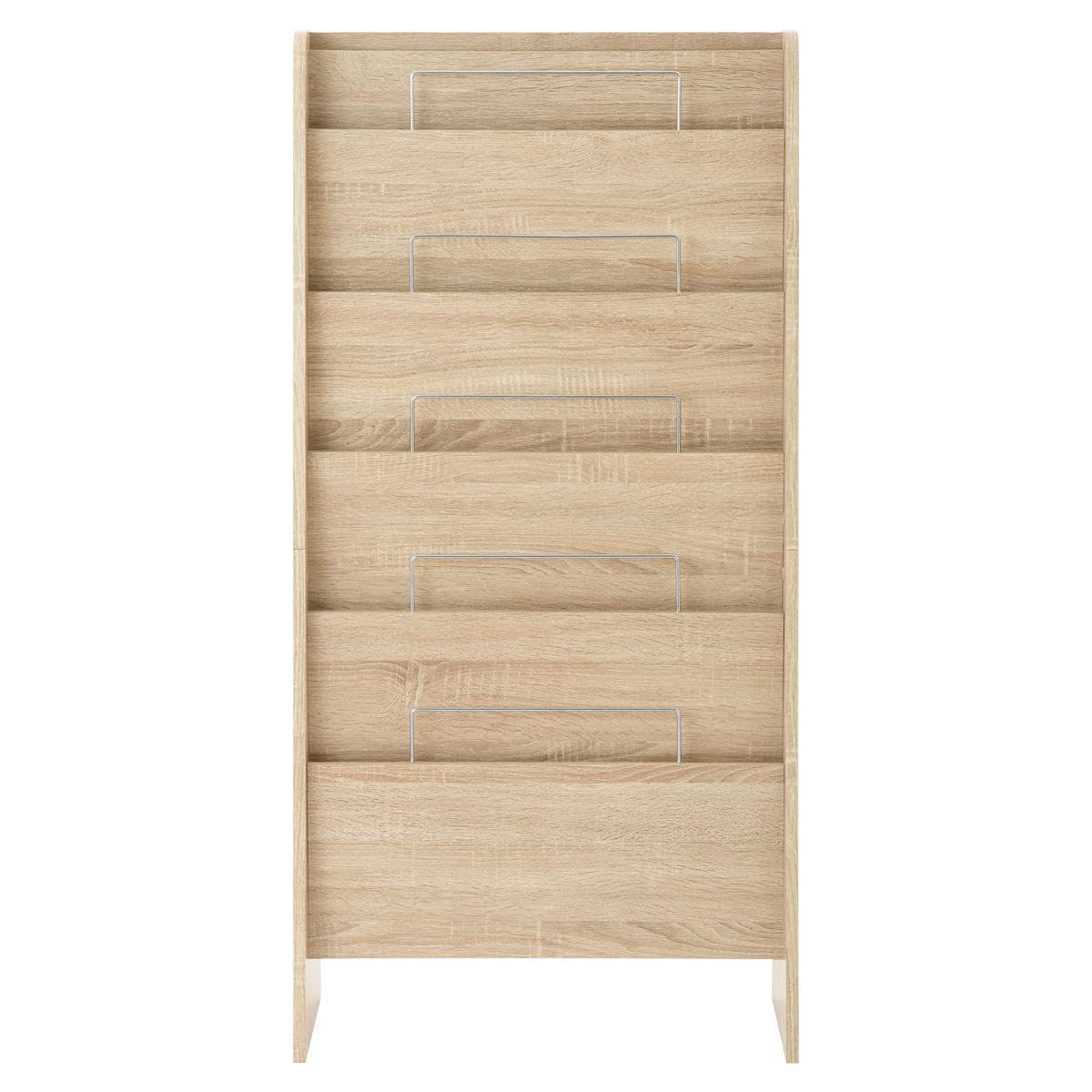 ぼん家具 マガジンラック パンフレットスタンド 本棚 シェルフ 雑誌 カタログ チラシ オーク