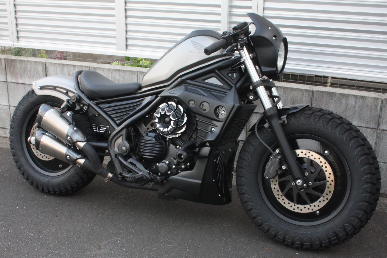 レブル250 ハイクオリティー ダミーエアクリーナー タイプC コントラスト 取付説明書付 BRIGHTFACE_UK