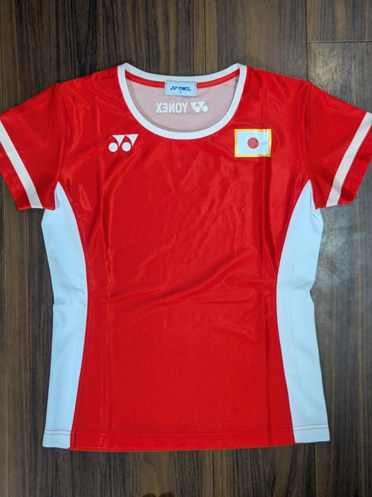 YONEX バドミントン 半袖シャツ 赤/白/青 YONEX ヨネックス テニス バドミントン ゲームシャツ レディース