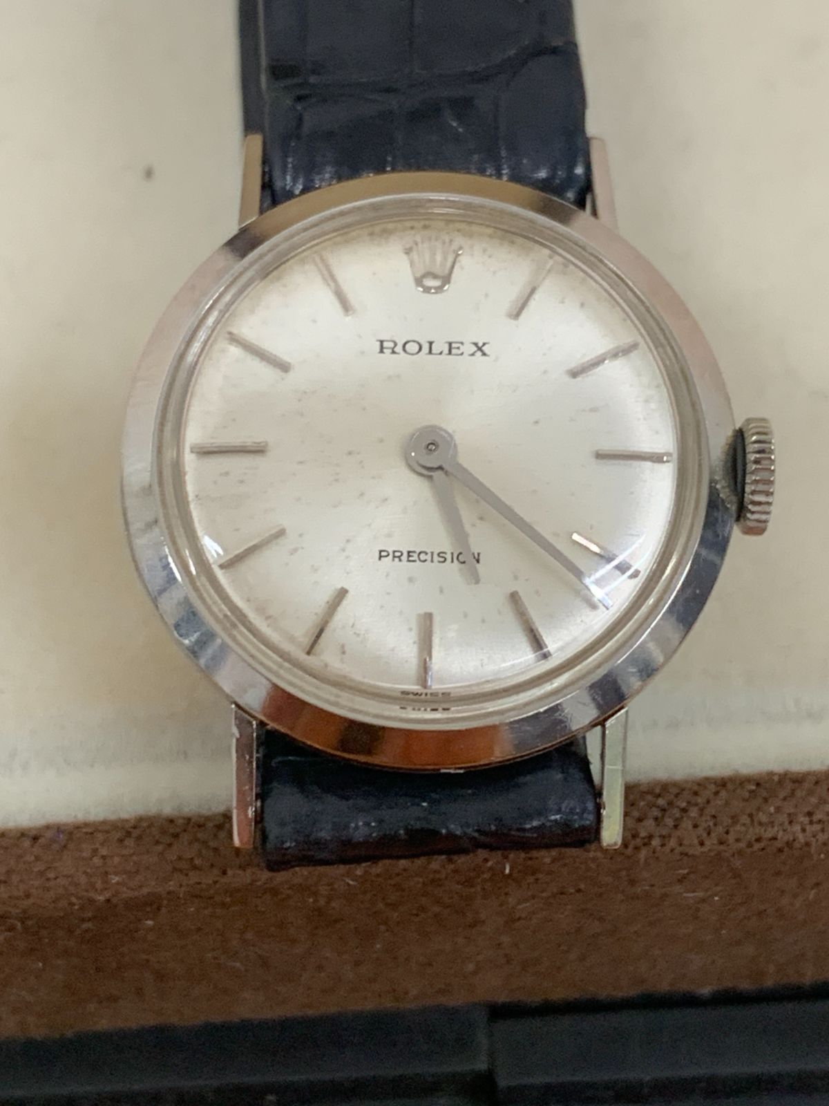 ROLEX PRECISION ヴィンテージ 18K金無垢 手巻き時計 Cal.1400搭載 稼働品