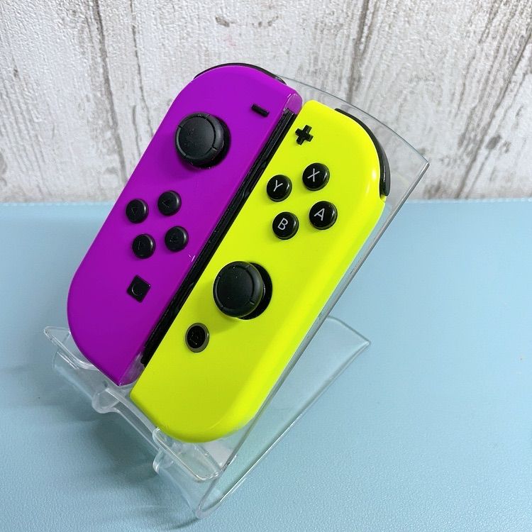 準美品 レアカラー パープル イエロー Switch 左右セット ジョイコン