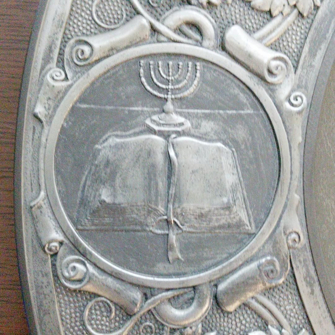 PEWTER 飾り皿 十字 聖書 キリスト 錫製 細密彫刻 ピューター - メルカリ