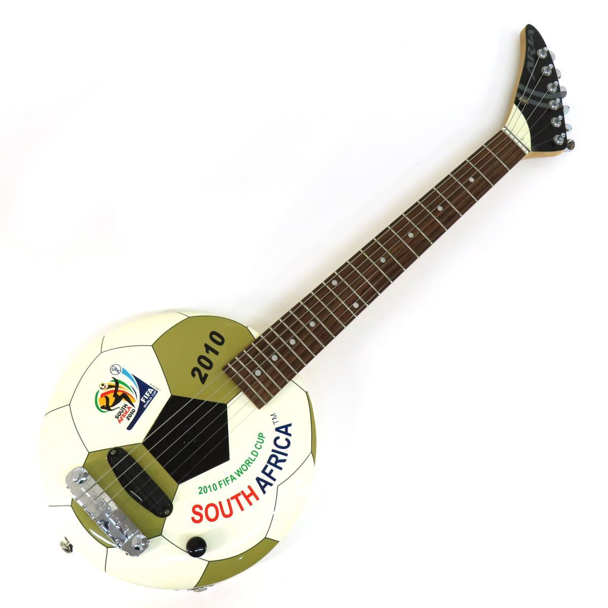 ARIA アリア Goal Rush 2010 FIFA アンプ内蔵タイプ ミニギター