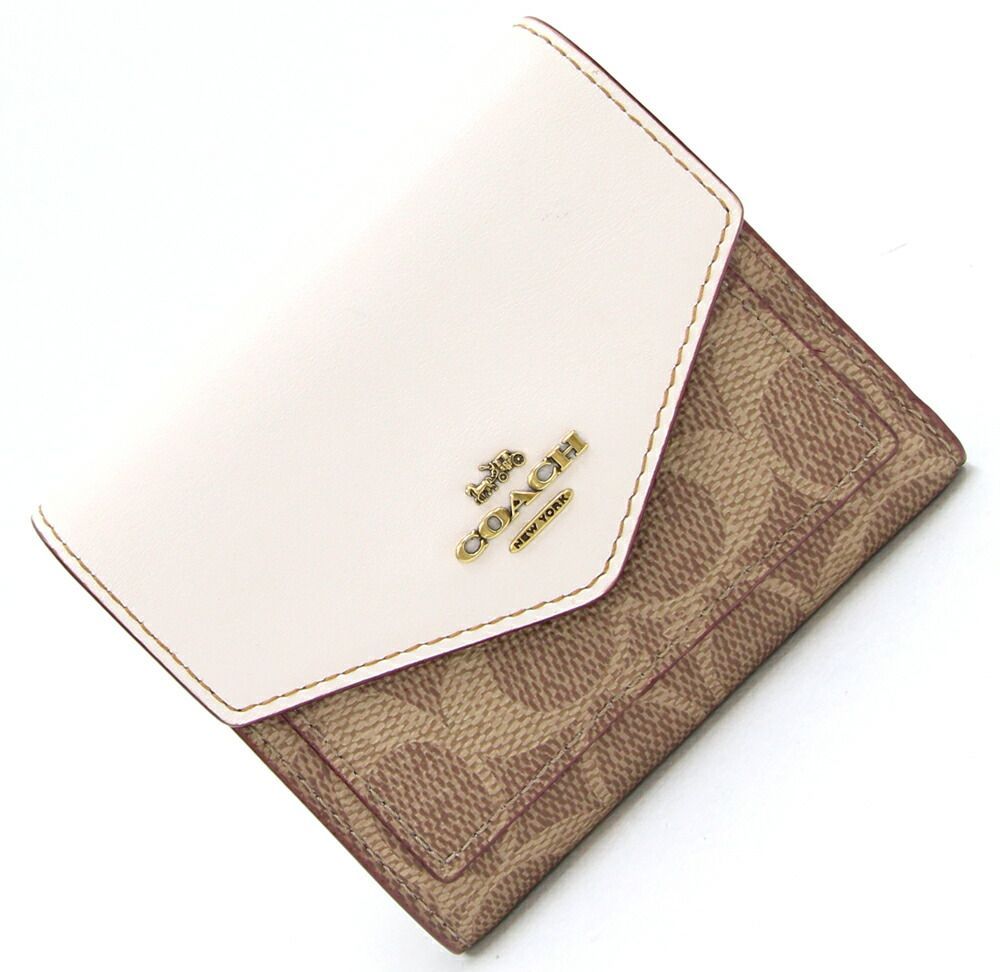 COACH 三つ折り財布 コーチ COACH 財布 三つ折り 折財布 ミニ レディース レザー