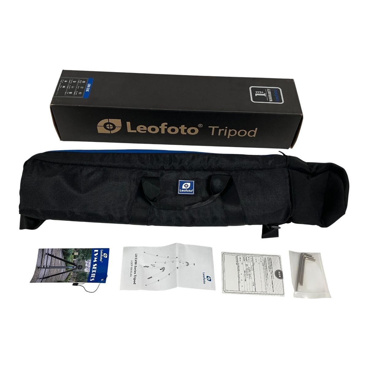 Leofoto LVM 324 C 4セクションカーボンファイバー三脚 BV 15フルードビデオヘッドキット