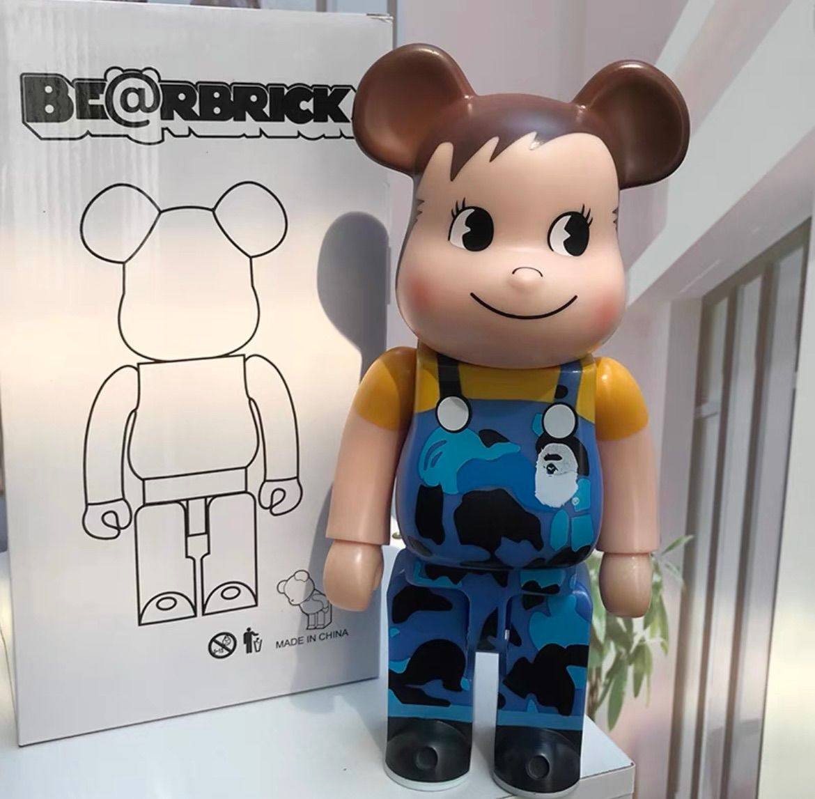 ベアブリック BE@RBRICK 400% 28センチ 不二家 ポコちゃん ペコちゃん