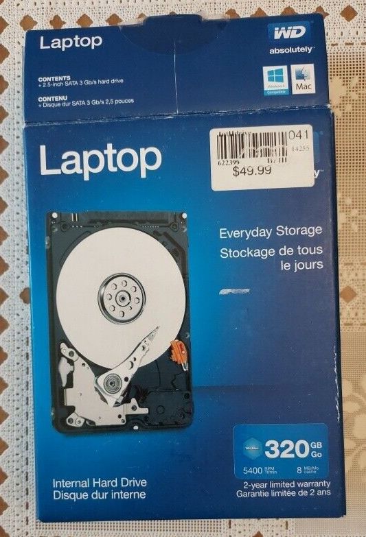Western Digital - Mainstream 320GB Internal SATA Hard Drive Laptops -