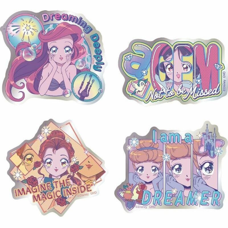 ディズニー キャラクター モバイルステッカー プリンセス アリエル