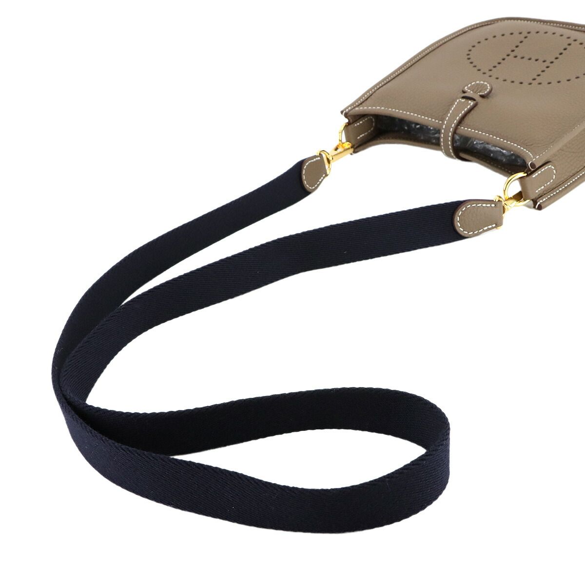未使用 展示品 エルメス HERMES エブリン アマゾン TPM ショルダー バッグ トリヨンクレマンス エトゥープ ブルーインディゴ 90280579 未使用 展示品 エルメス HERMES エブリン アマゾン TPM ショルダー
