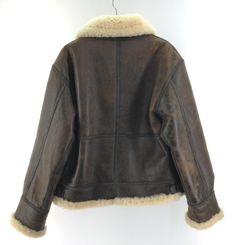 STRATH CONAR リアルムートン フライトジャケット L B-3 ブラウン ストラスコナー 10