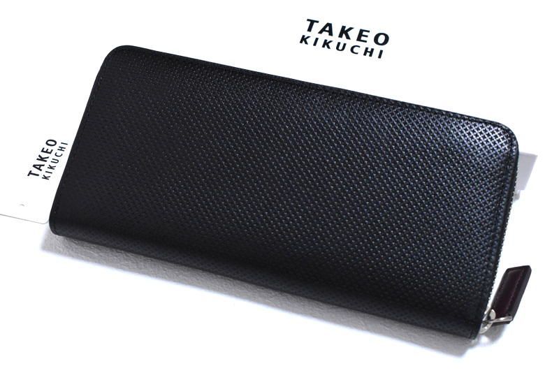 新品 タケオキクチ【バース】ラウンドファスナー 長財布 706626