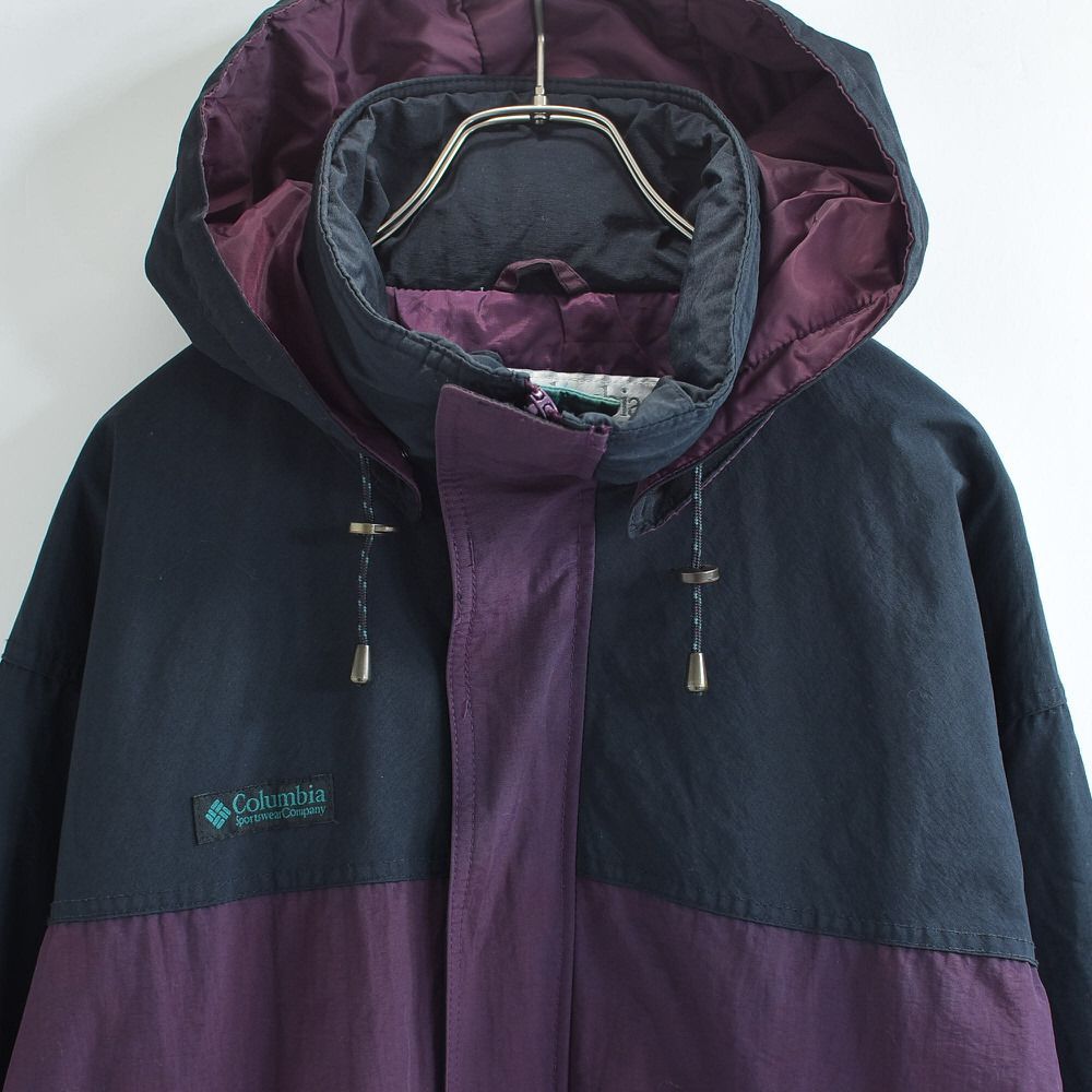 90s Columbia コロンビア Cornice バイカラー デザイン ナイロンシェル