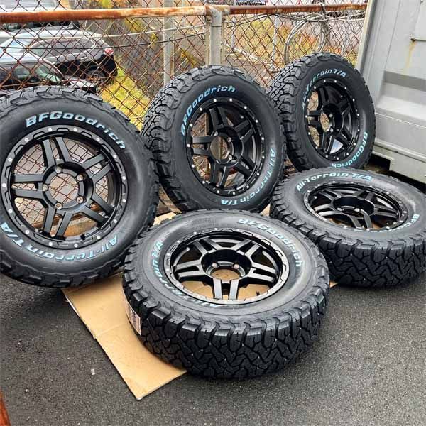 ジムニーシエラ純正アルミホイール+BFGoodrich All Terrain 5本セット！ 235/70R16 ジムニーシエラ JB74 16インチ 新品