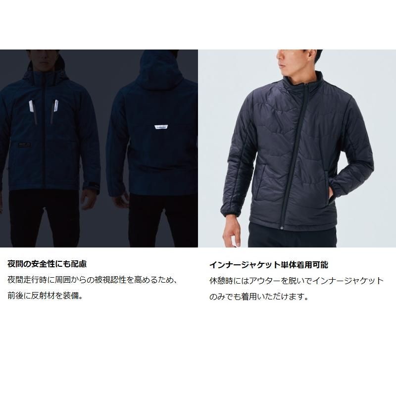 RSタイチ RSJ730 ソフトシェル オールシーズンパーカ CHARCOAL/BLACK