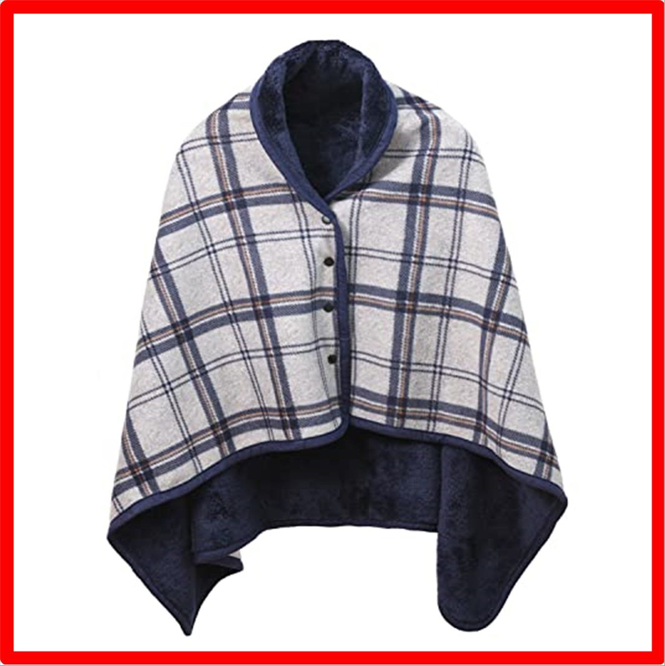 【匿名配送】グレー_80X130cm Style: 着る毛布 クモリ(Kumori) ひざ掛け 肩掛け 毛布 大判 ブランケット 4way 着る毛布 ボタン付き