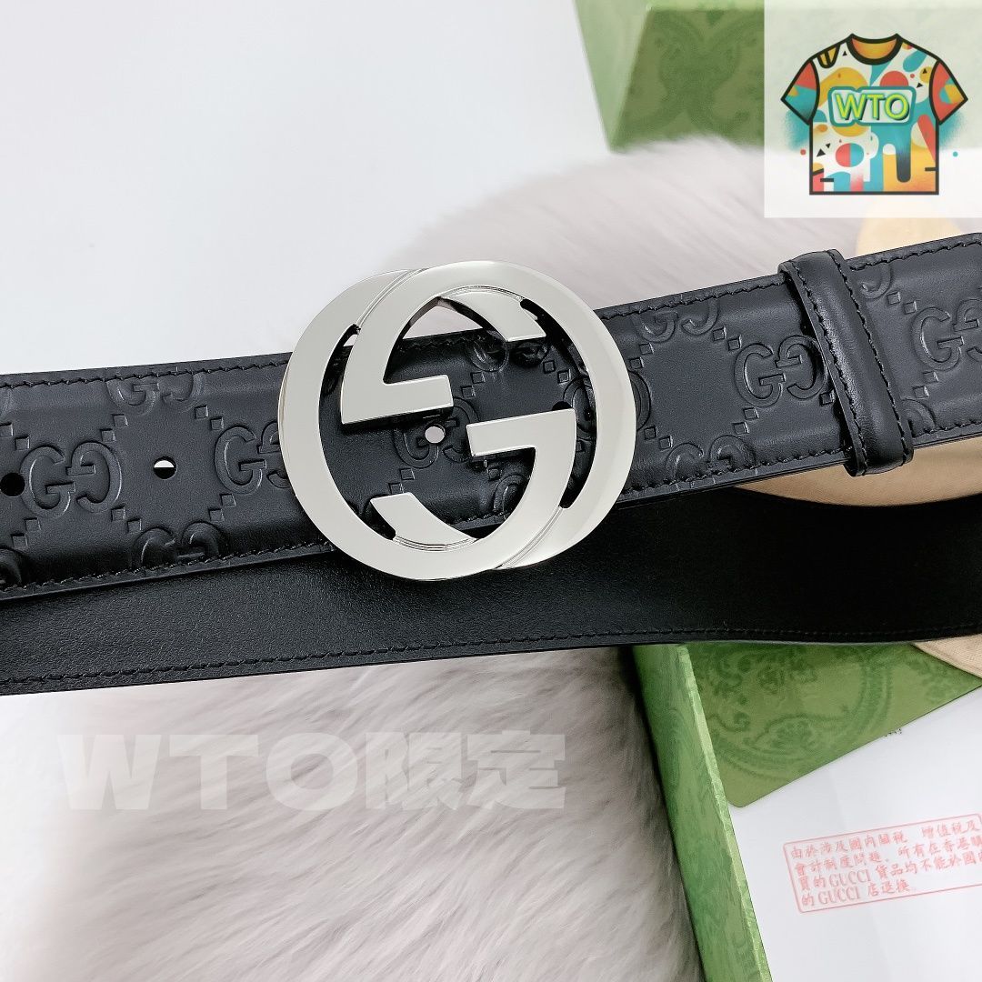 今日WTO】Gucci グッチ クラシックシリーズ ダブル G バックル