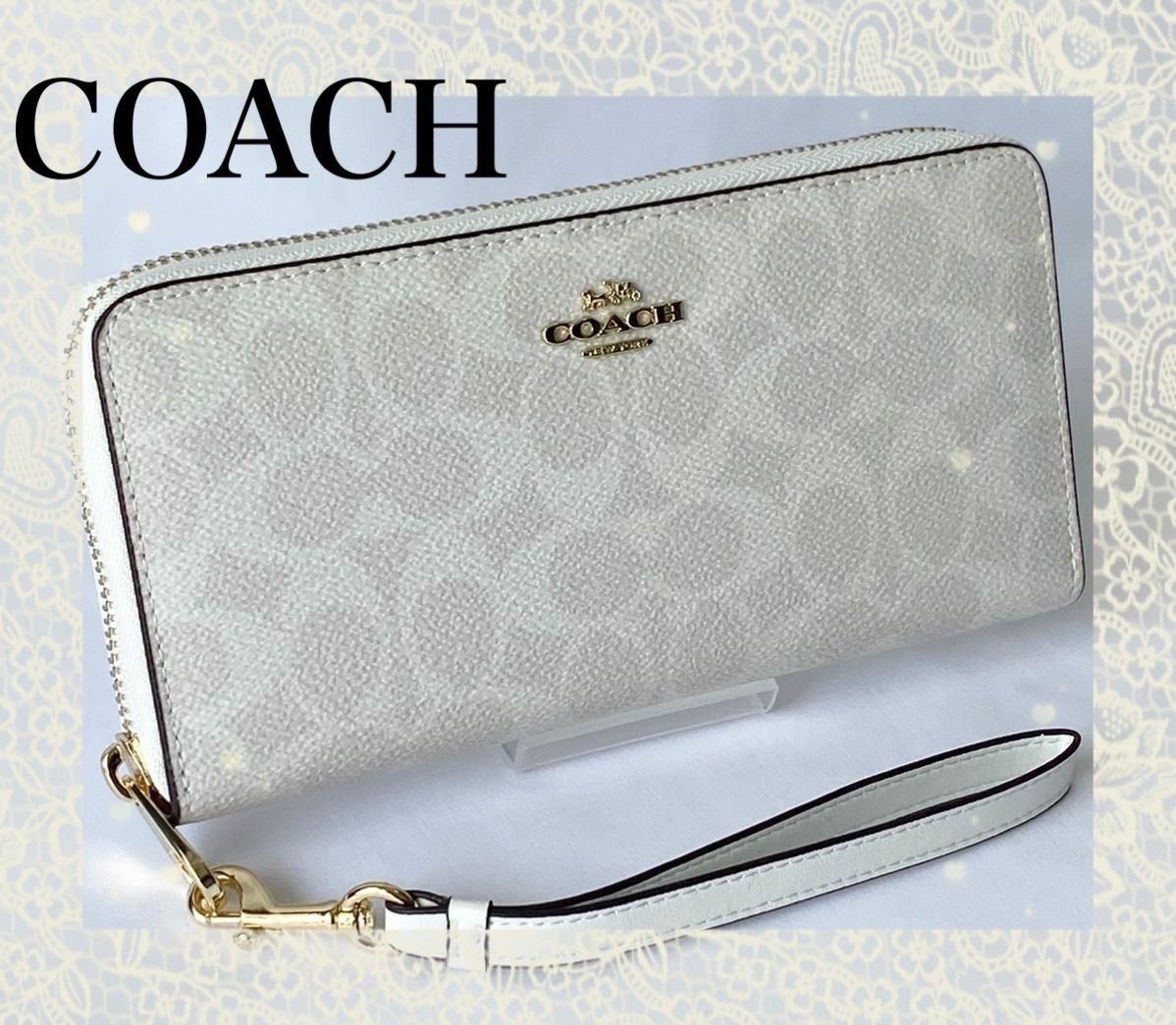 COACH 長財布 シグネチャー ロング ジップ アラウンド ウォレット