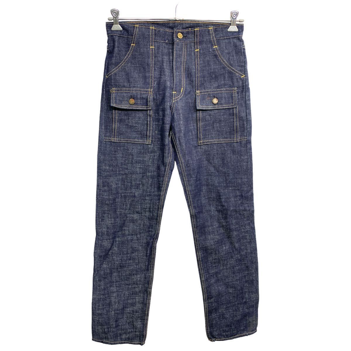 デニムパンツ W32 ブッシュパンツ インディゴ 古着卸 アメリカ仕入 2403-625
