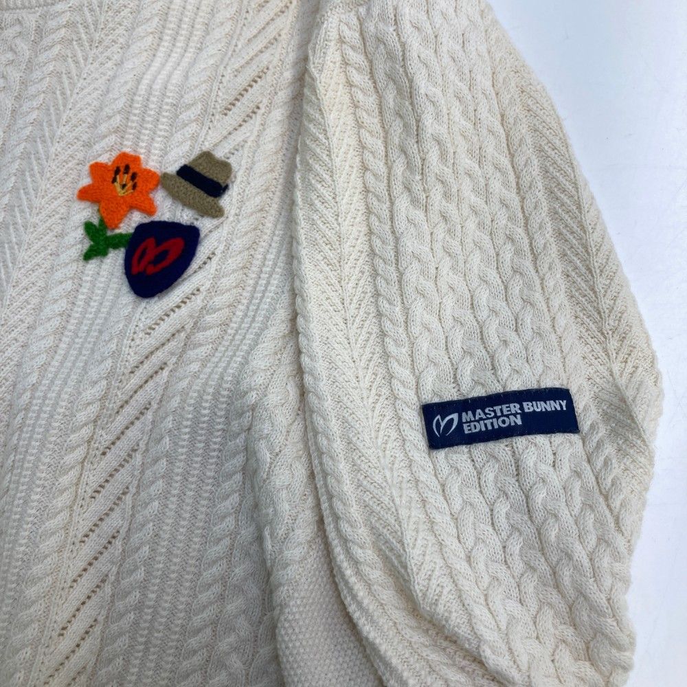 未使用❗️マスターバニーエディション　6 カシミヤ混　ケーブルニット　セーター サイズ：6 MASTER BUNNY EDITION マスターバニーエディション ニット