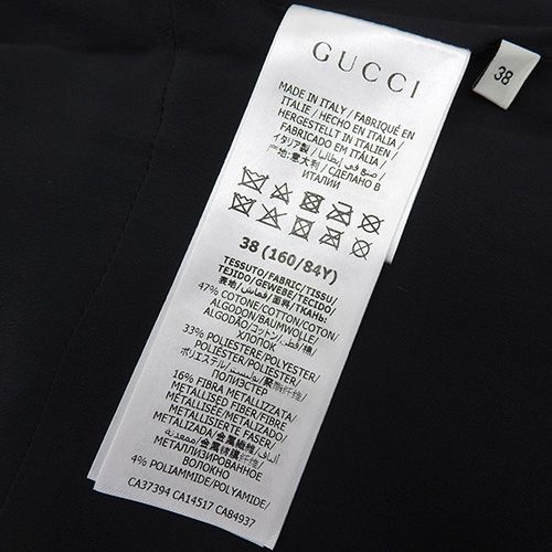 GUCCI(グッチ) GGラメ ショートドレス ワンピース ノースリーブ アパレル ファッション 38 コットン ポリエステル 金属繊維 シルバー銀 ベージュ 622982 レディース 40802139182【中古】【アラモード】