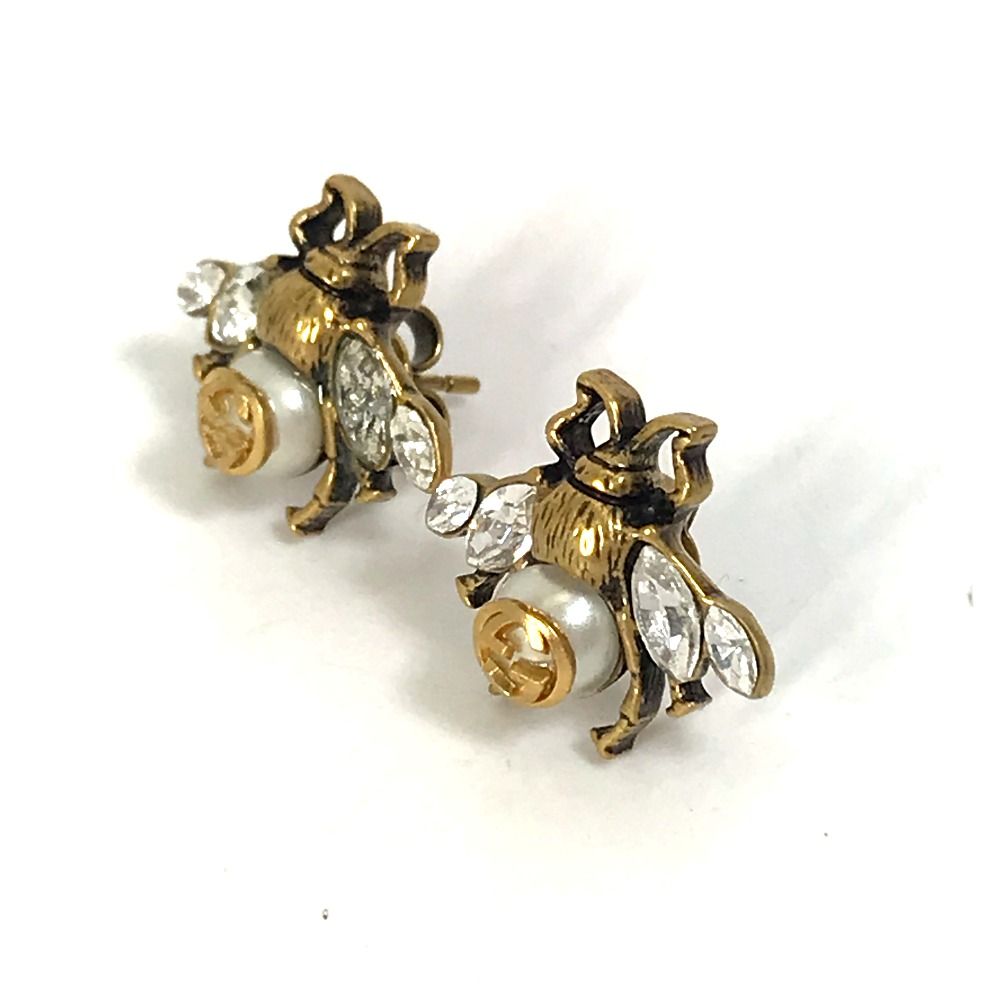 GUCCI グッチ パール付き シングルピアス GUCCI（ピアス）のフリマアイテム一覧