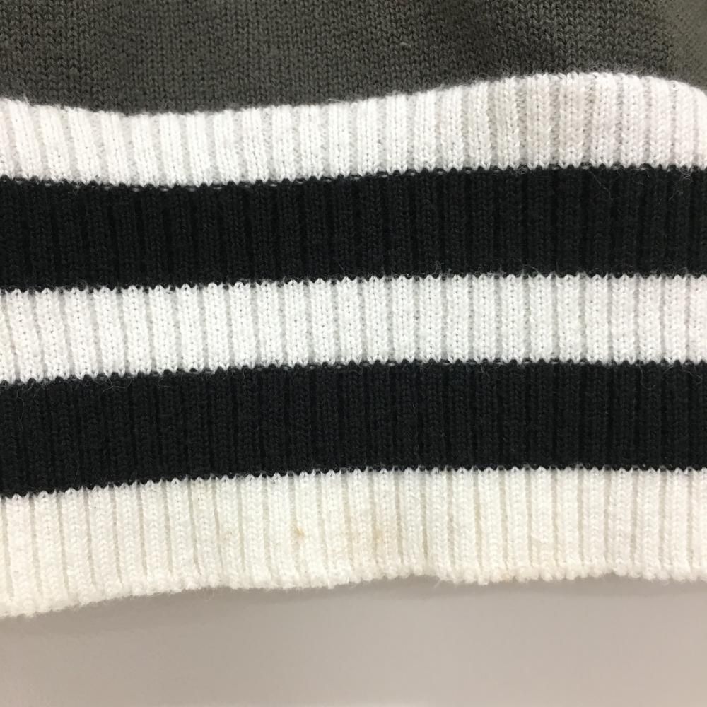 ☆特価☆【美品】パーリーゲイツ ニットベスト 白×グレー 前面カモフラ
