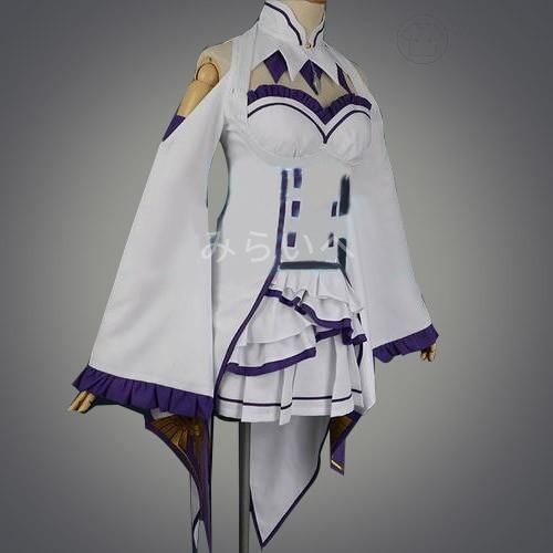 Re ゼロから始める異世界生活 エミリア風 コスプレ衣装 イベント 演出服 変装 二次会 COS Cosplay
