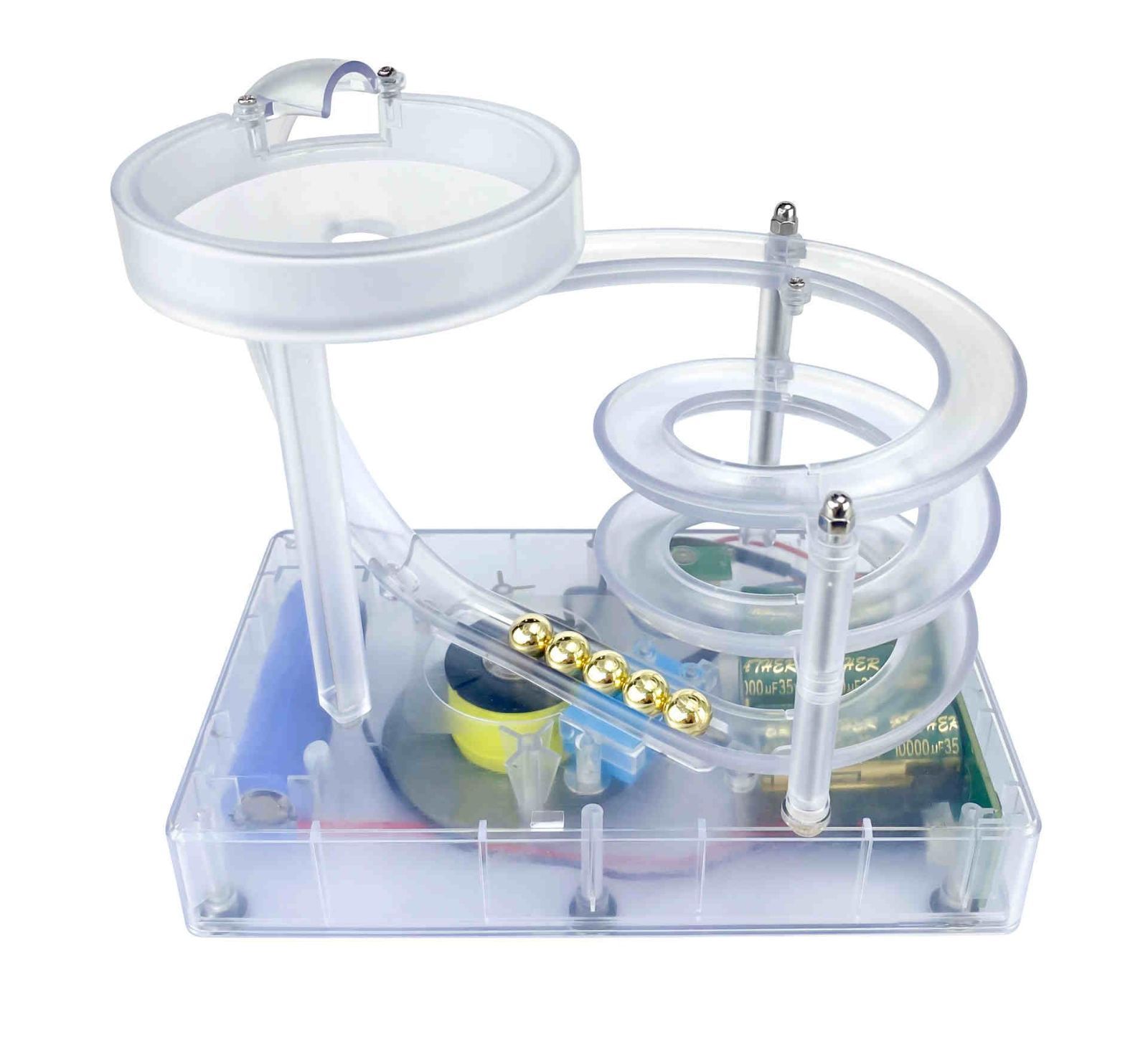 永久運動シミュレータ パーペチュアル モーション マシン デスク トイ パーペチュアル マーブル マシン 安定した電磁駆動 知育玩具ギフト 子供たちに教えるために ホームオフィス用 WWW_STEELWINDOWSANDDOORS_COM