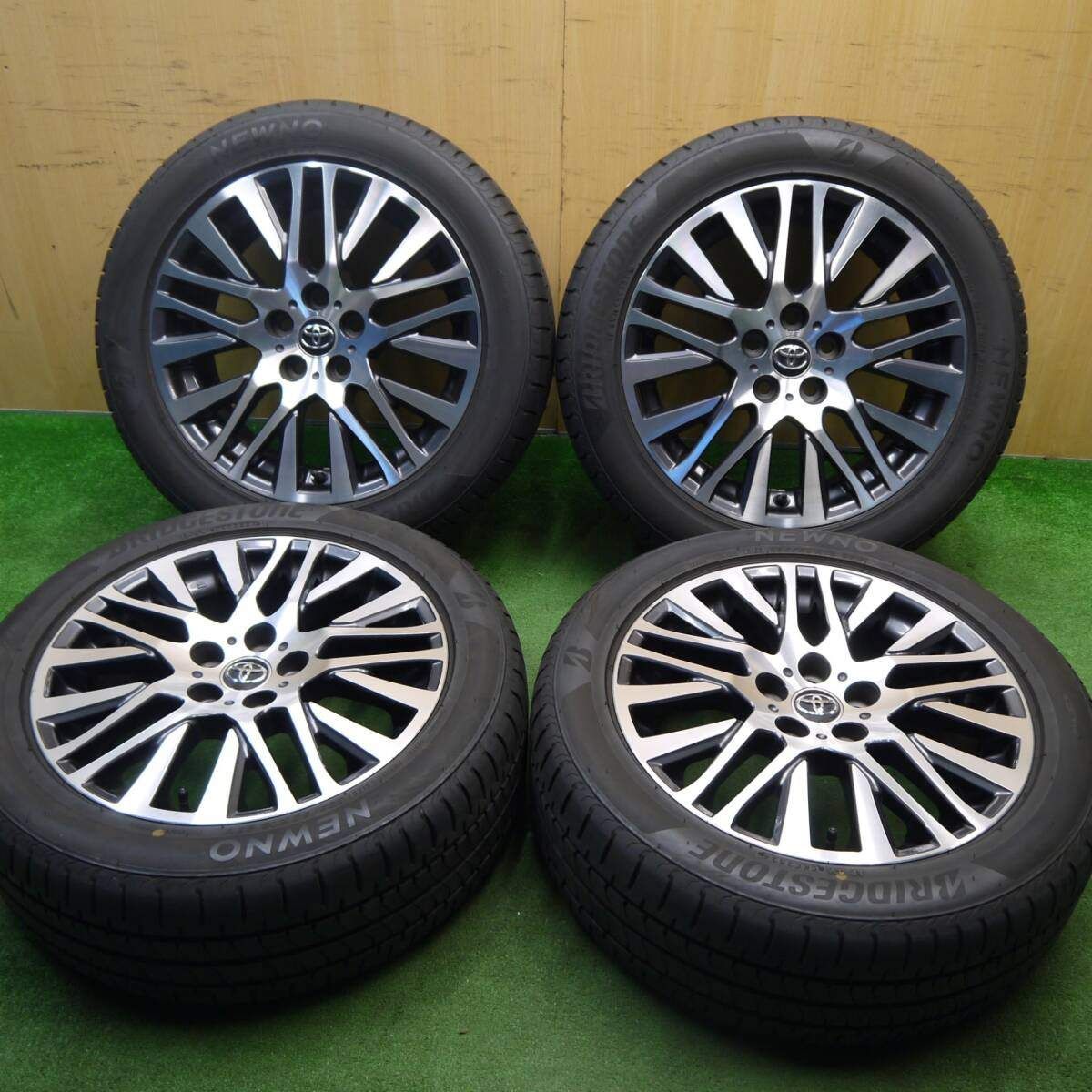 バリ溝24年9.5分 トヨタ 30系 ヴェルファイア アルファード SC ZG 純正 235|50R18 ブリヂストンNEWNO PCD114.3|5H 5040707Hノ
