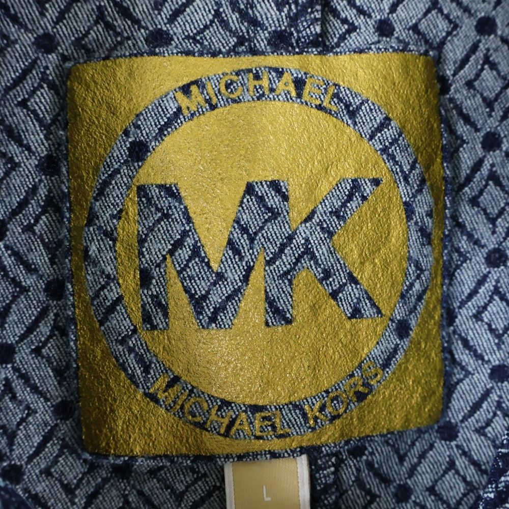 MICHAEL KORS (マイケルコース) 総柄デニムジャケット ネイビー