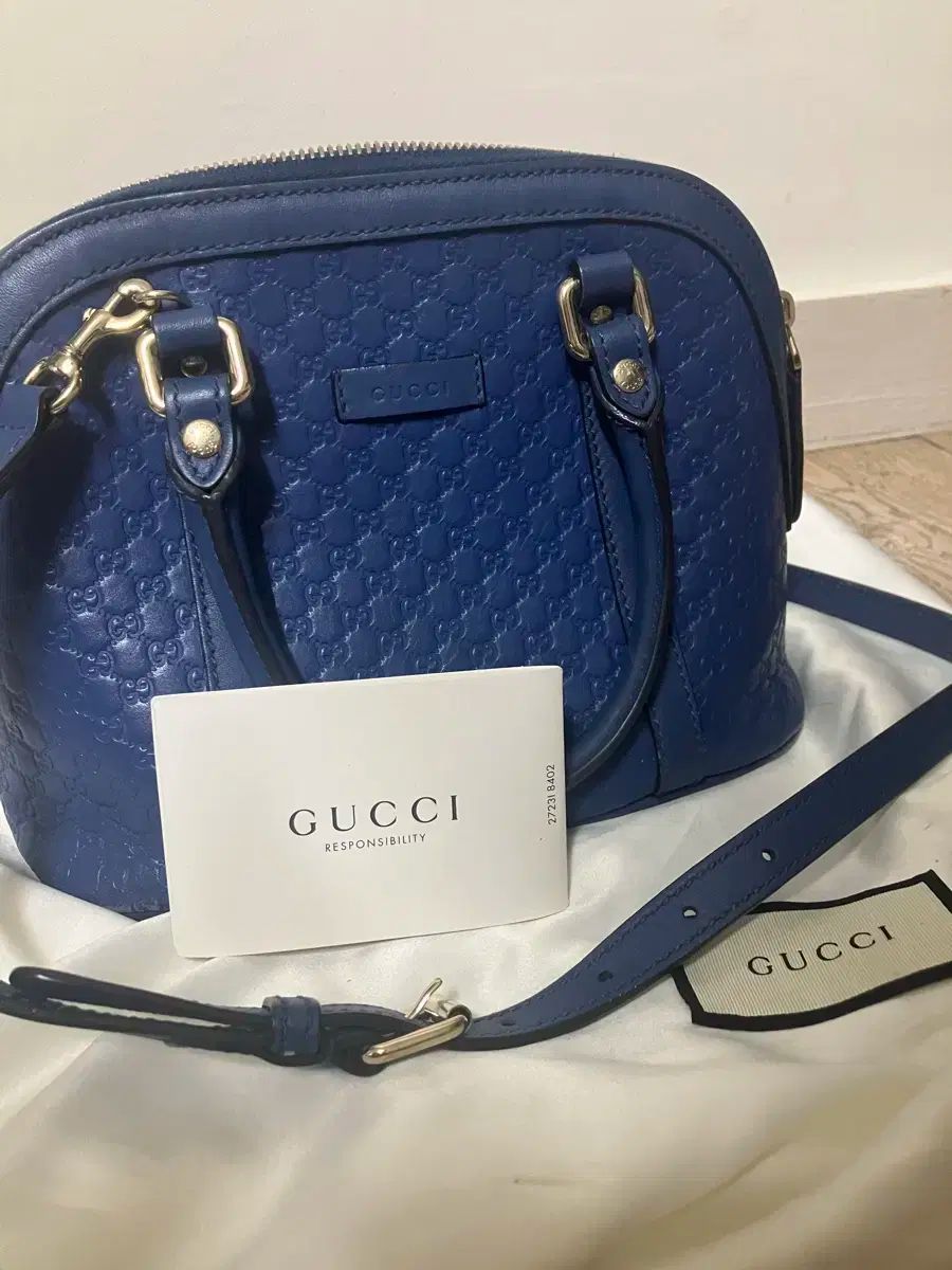 GUCCI グッチ マイクロシマ ミニドーム トートバッグ 兼 クロスバッグ 449654