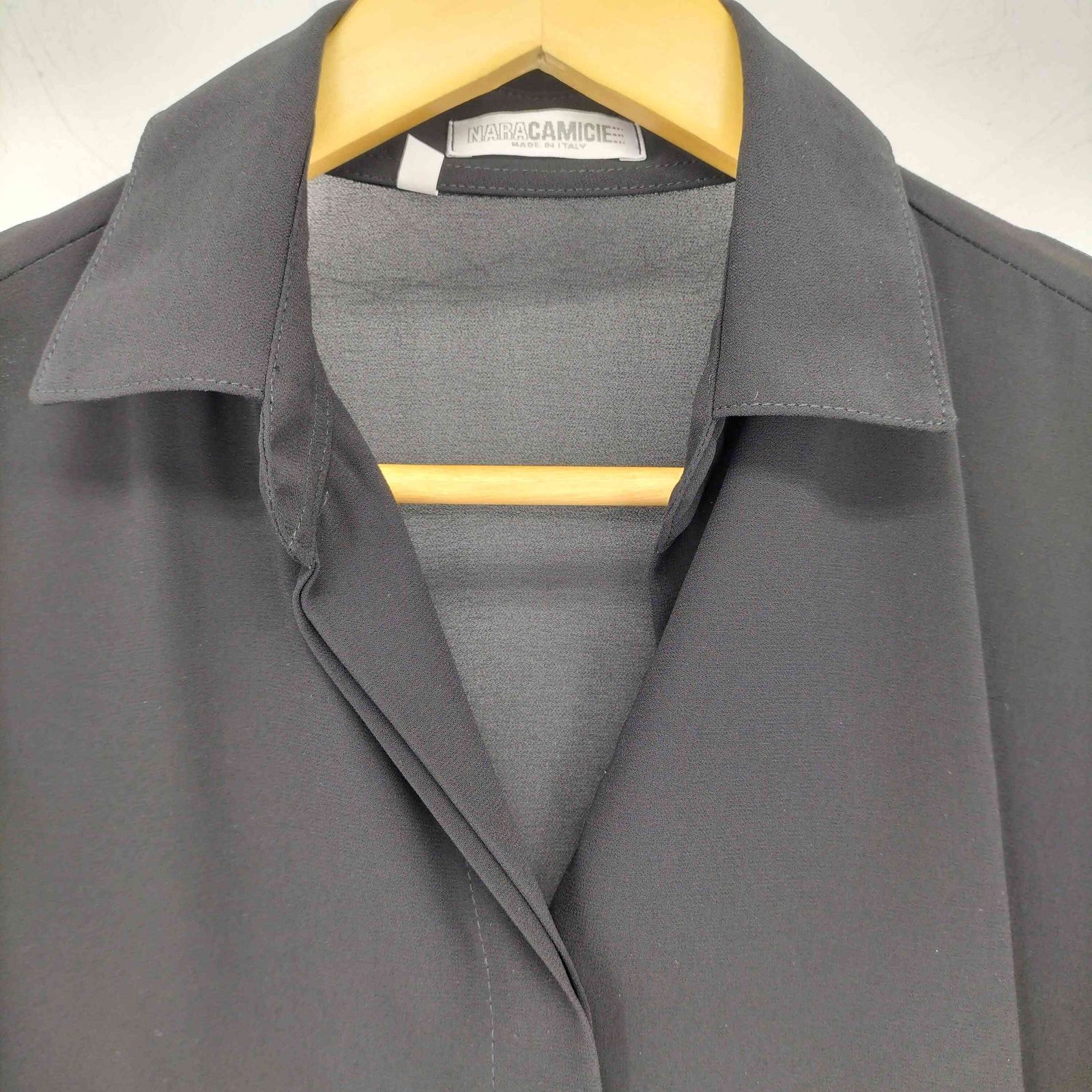 NARACAMICIE(ナラカミーチェ) ジョーゼットサイドボタンシャツ シェルボタン レディース JPN 中古 古着 0328 ナラカミーチェ NARACAMICIE ジョーゼットサイドボタンシャツ