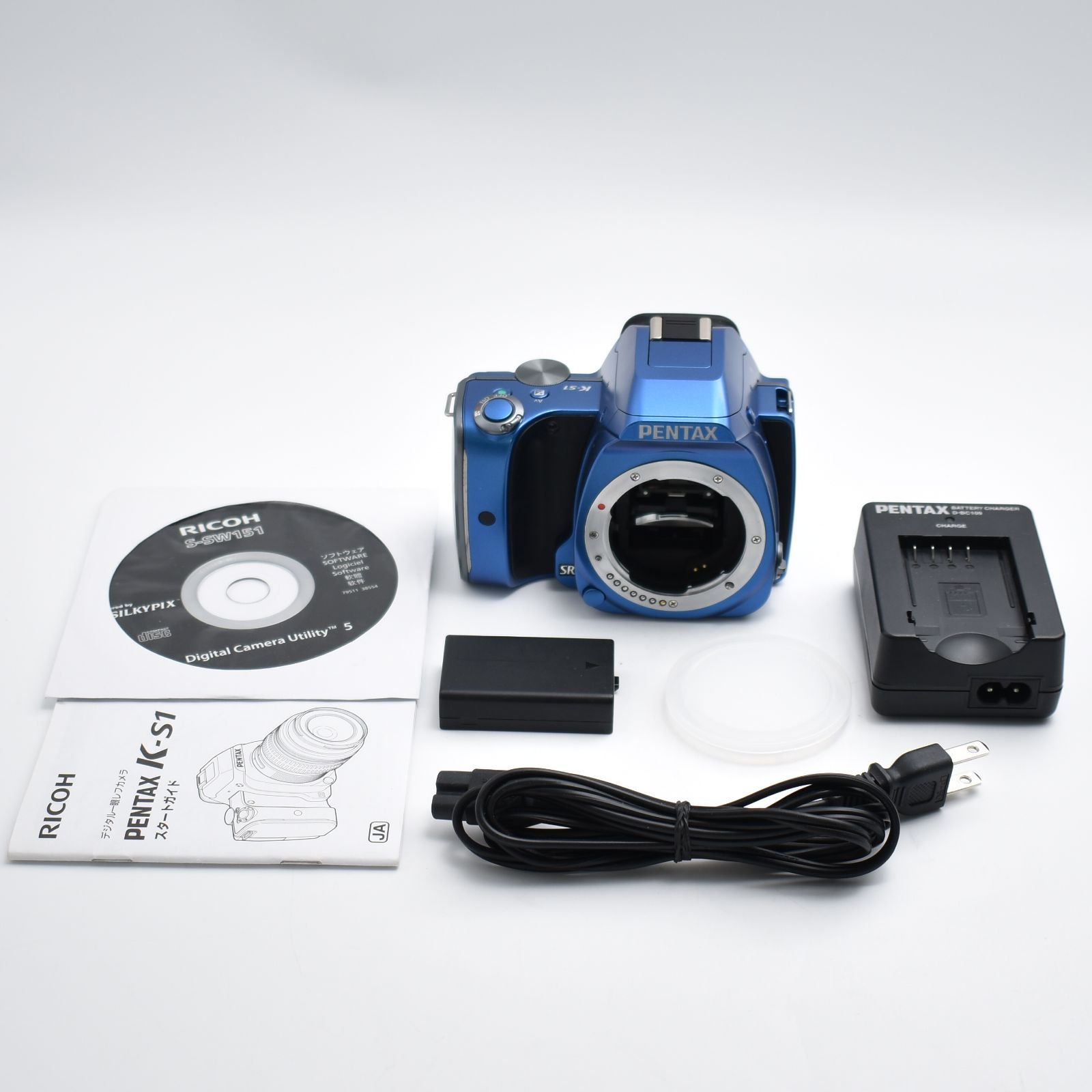 B 7759 RICOH デジタル一眼レフ PENTAX K-S1 ボディ ブルー K-S1 BODY KIT BLUE 06484