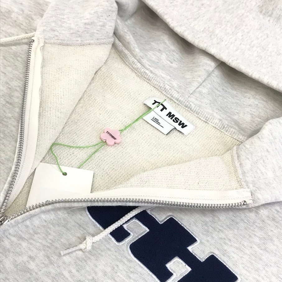 倉吉店】TTT MSW | ティー パーカー Logo Zipup Hoodie ロゴジップ 