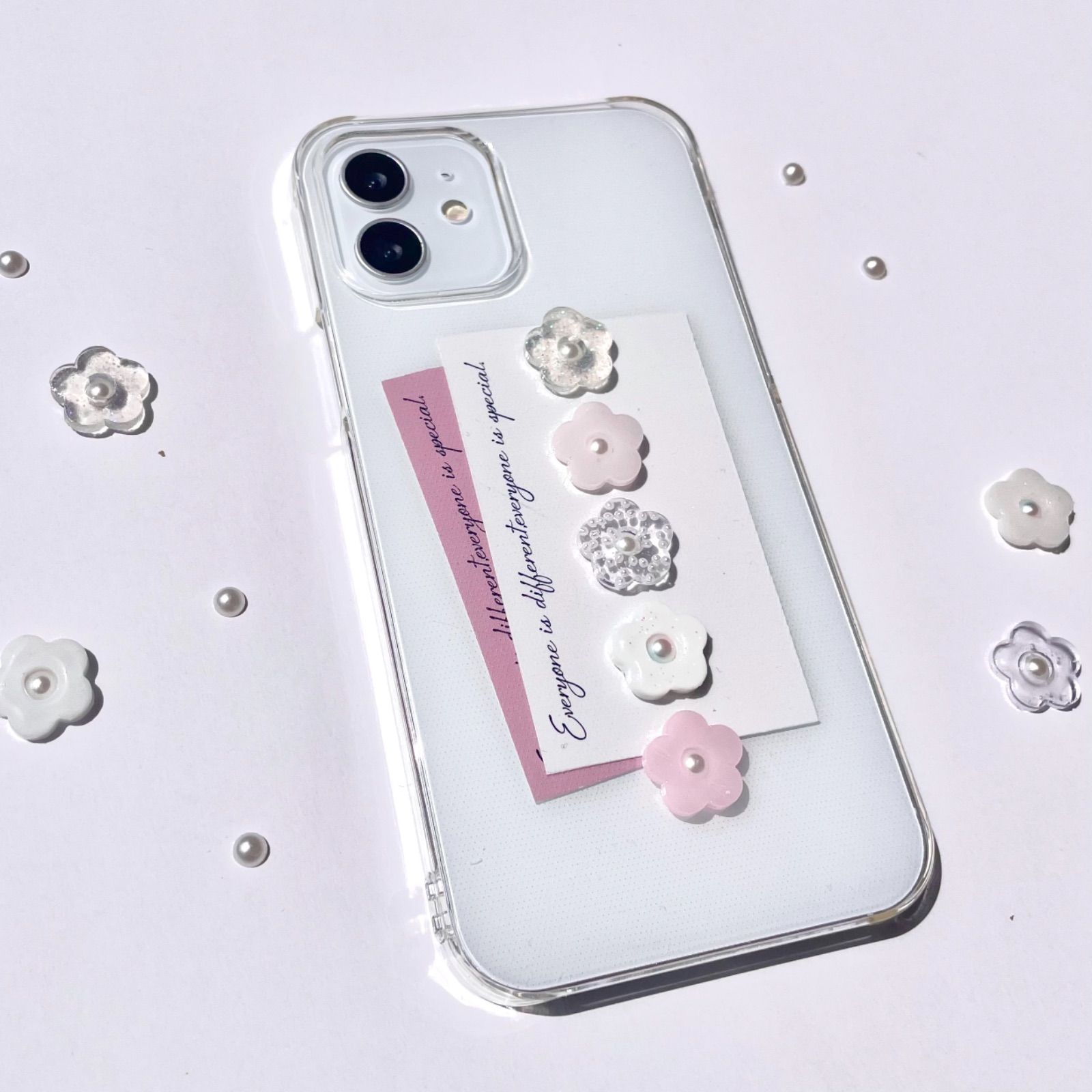 iPhoneケース スマホケース ハンドメイド 韓国 花 フラワー お花 