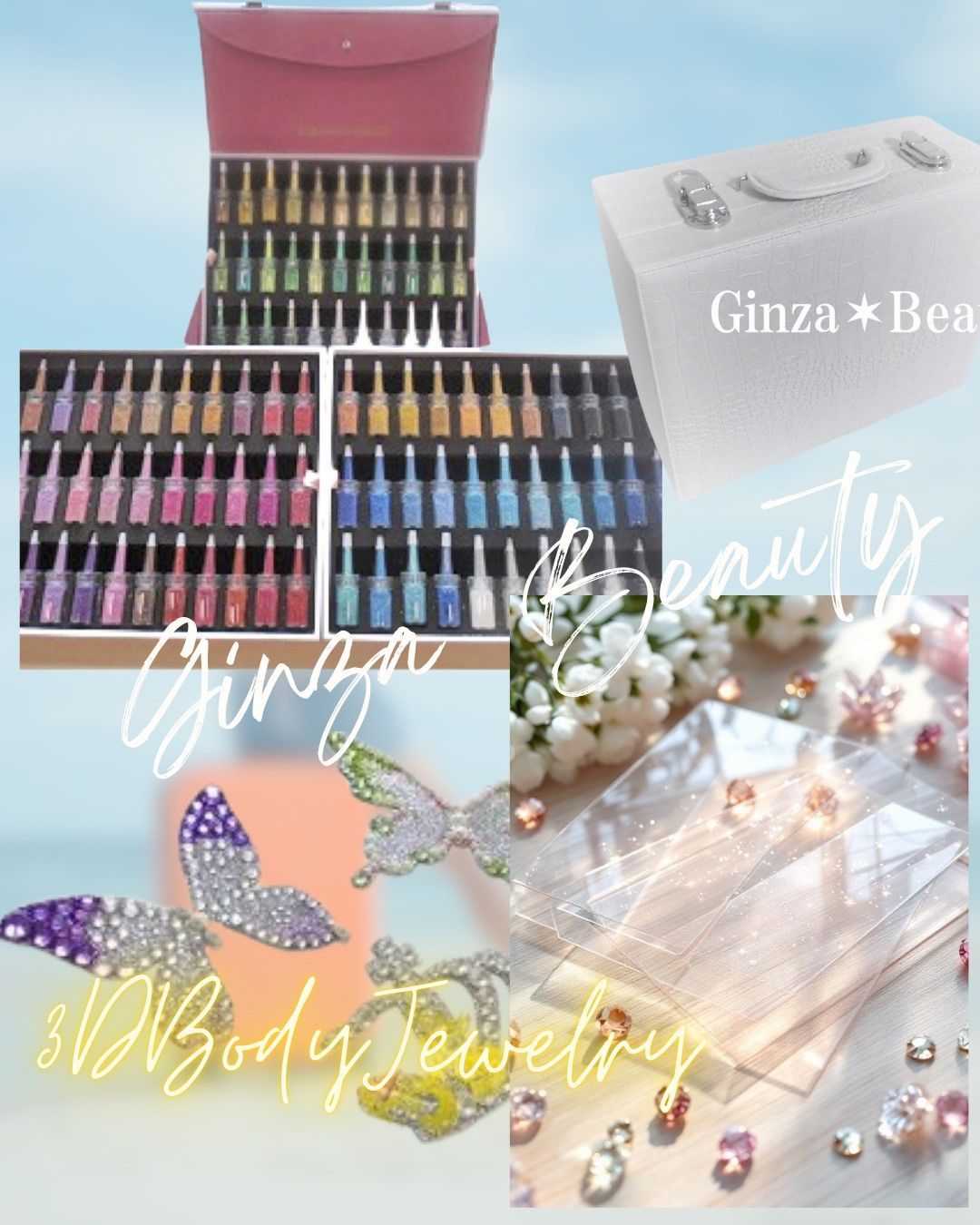 ≪商材≫ボディジュエリー超豪華１００本キット付き✶開業セット！ボディージュエリー 即 日 発 送／日本 最 安 値！！ボディジュエリー商材◇豪 華