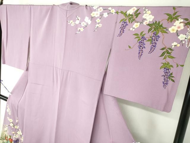 平和屋着物○ファッションデザイナー 花井幸子 訪問着 駒刺繍 吉祥花車