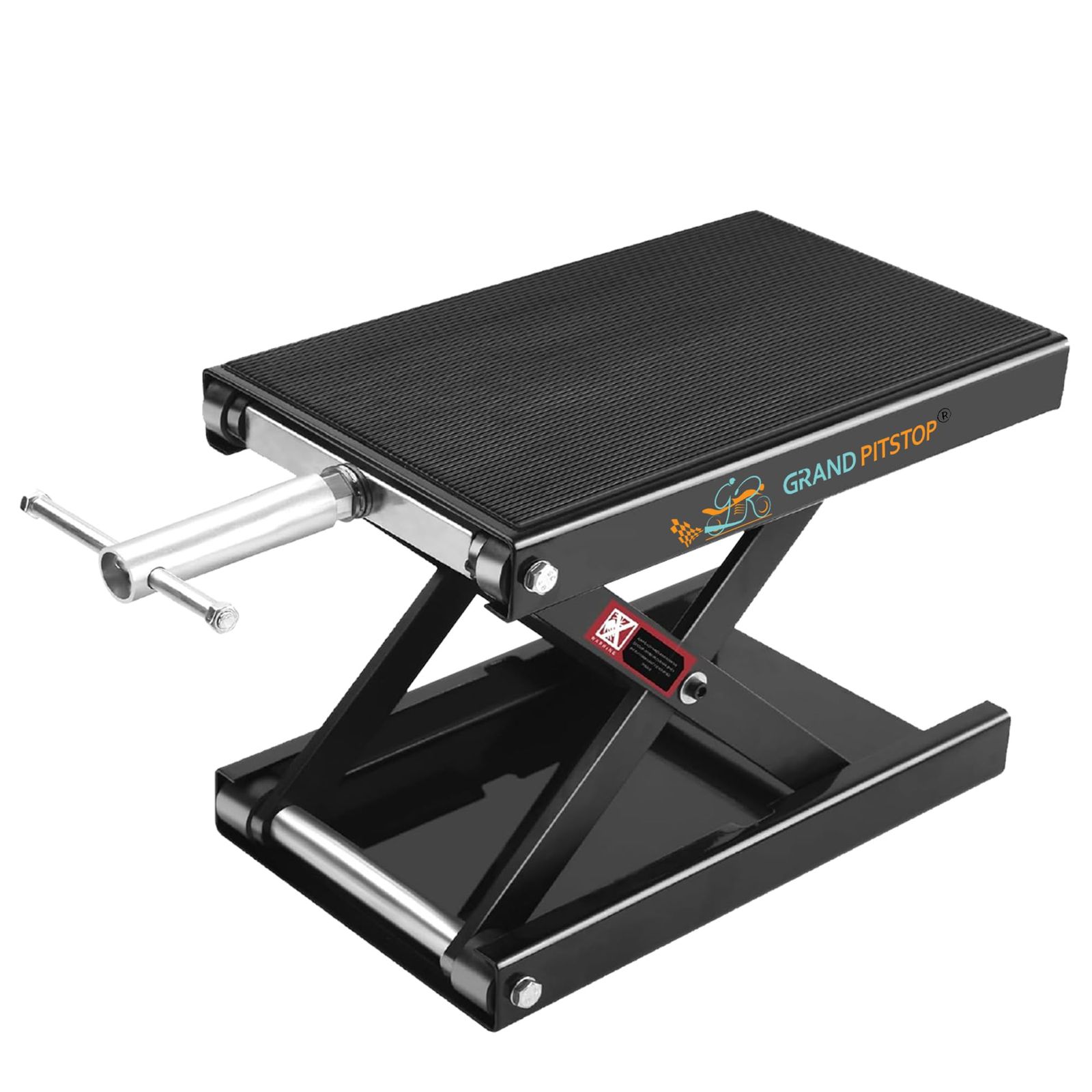 GRAND PITSTOP Motorcycle Roller Stand - Paddock Stand Replacement - Wheel Wheel Cleaning Stand for tire Cleaning - Chain Lubricat