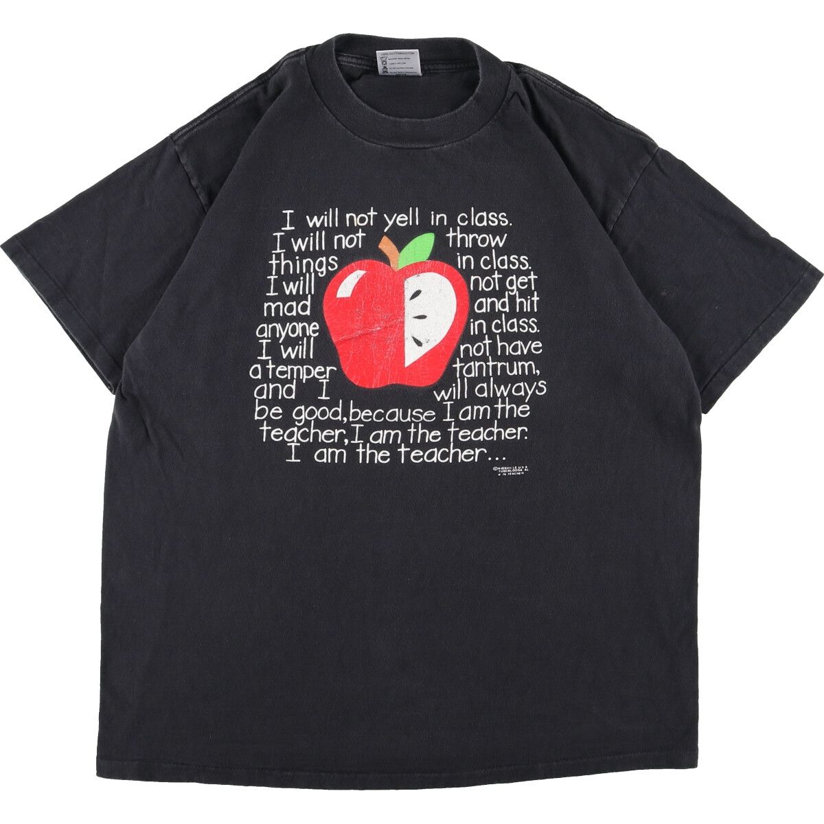 古着 90年代 オニータ ONEITA Apple アップル I will not yell