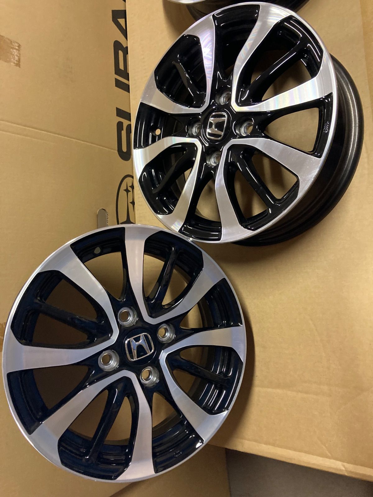 ①新車外し 2本セットN-BOX custom JF5 JF6 15インチ ①新車外し 2本セットN-BOX custom JF5 JF6 15インチ NBOXカスタムJF5