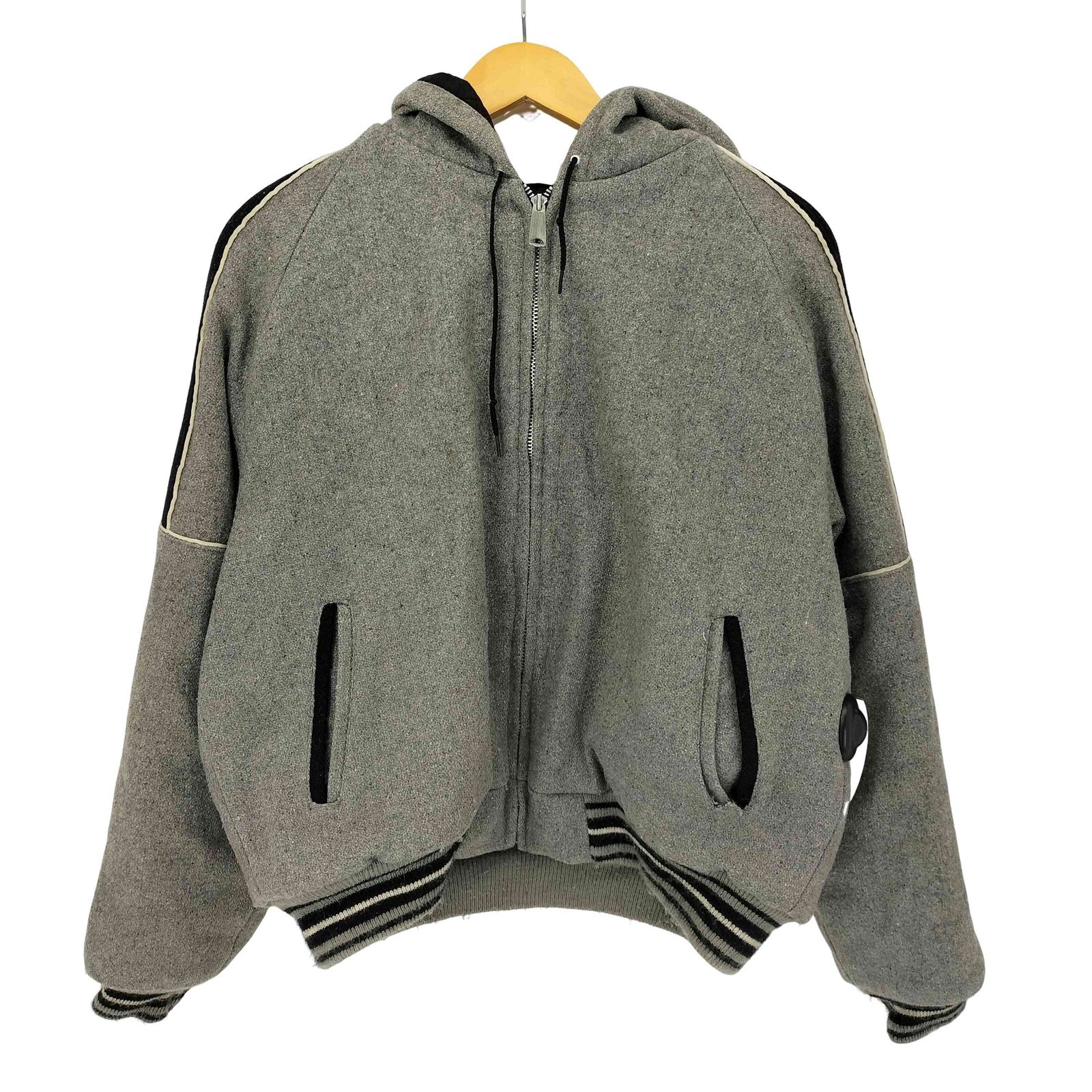 リーバイス Levis 60S デカ五角形TALONジップ フーデッド ウールスタジャン メンズ import XL