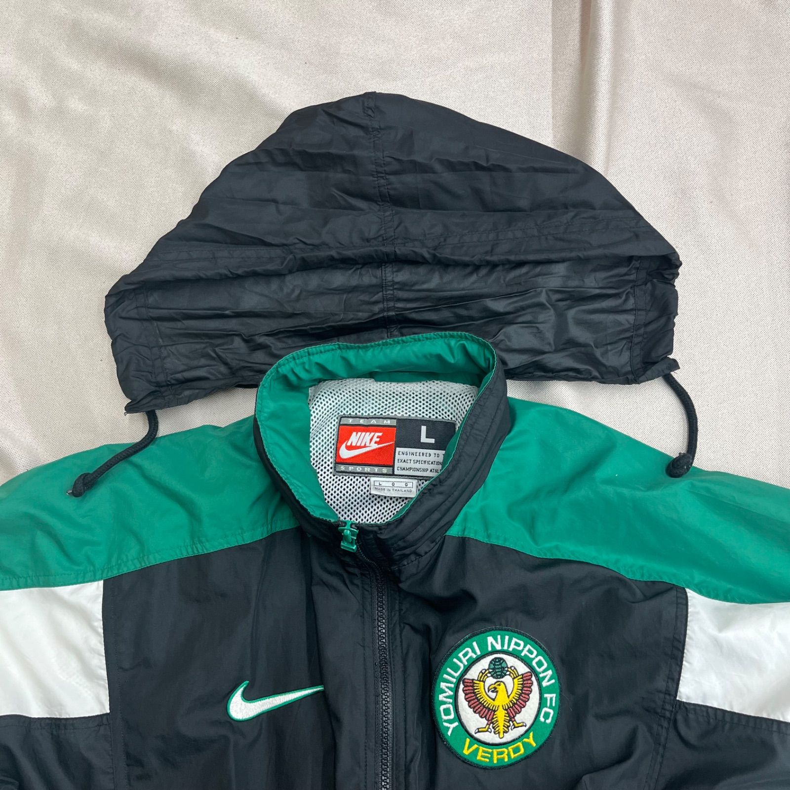 ヴェルディ 川崎 × NIKE ナイキ ジャケット L ブラック グリーン 黒 緑