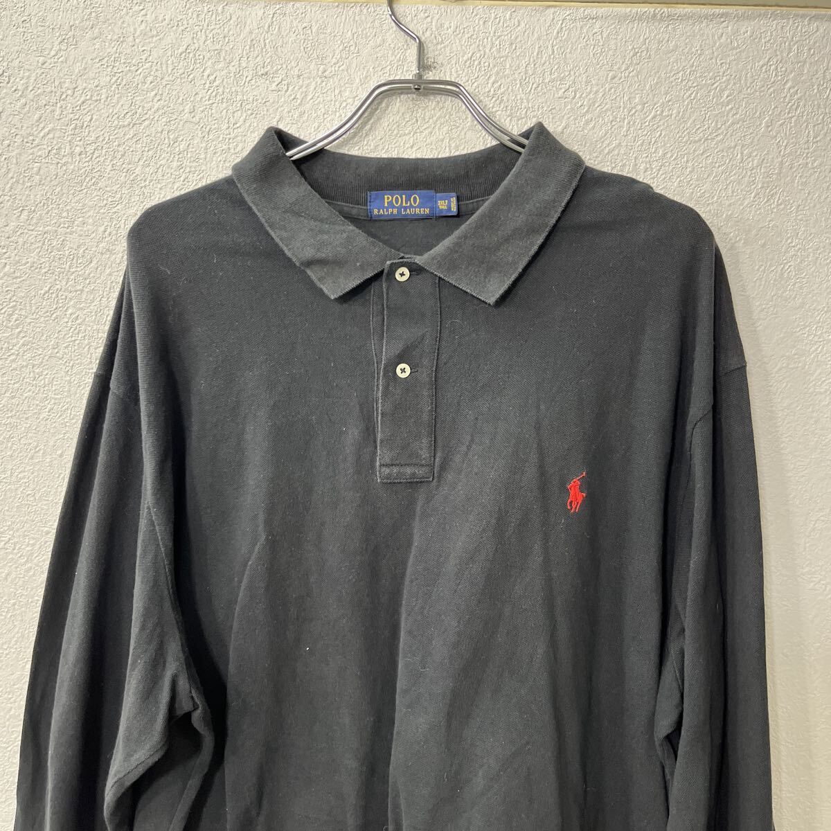 【デッドストック★新品未使用】ラルフローレン長袖ポロシャツ★グレー★170サイズ デッドストック☆新品未使用】ラルフローレン長袖ポロシャツ