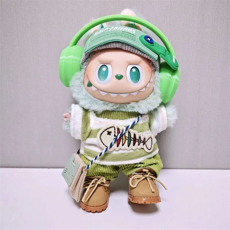 ぬいぐるみ服 labubu ラブブ 15-17cm 第1/2/3世代通用 6点セット