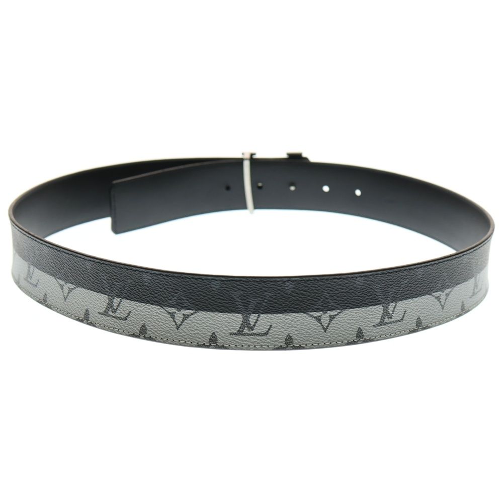 LOUIS VUITTON ルイヴィトン サンチュール LV イニシャル 40 mm エクリプス スプリット ベルト ブラック シルバー MP 034