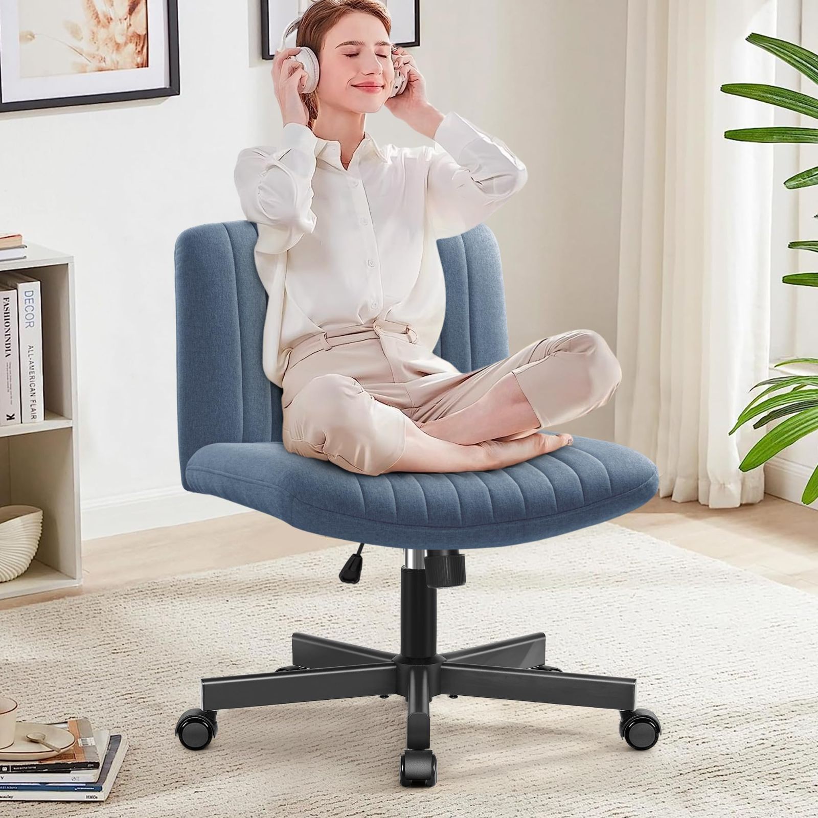 パソコン キャスター付き 事務 90° 120°ロッキング角度 小さなスペース 一人掛け 学習 回転軽快な小型のソファ 10cm高さ調節 勉強 ホイール付き回転 座面広い 疲れない 在宅 肘掛けなし ソファチェア ワーク 布張り 肉厚座面 オフィスチェア