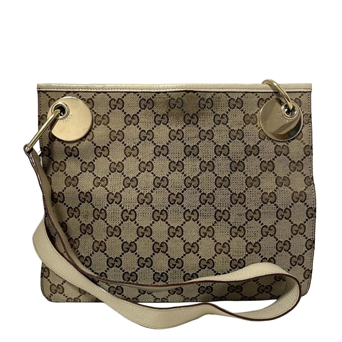 GUCCI グッチ ショルダーバッグ エクリプス 120841 ベージュ×ブラウン×ライトベージュ レザー DECORATOM_COM_BR