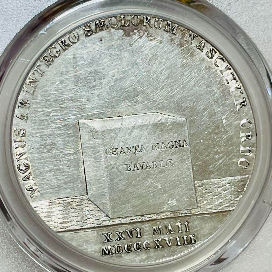 バイエルン 1818 ターラー大型銀貨 ドイツ PCGS UNC Details バイエルン 1818 ターラー大型銀貨 ドイツ PCGS UNC Details