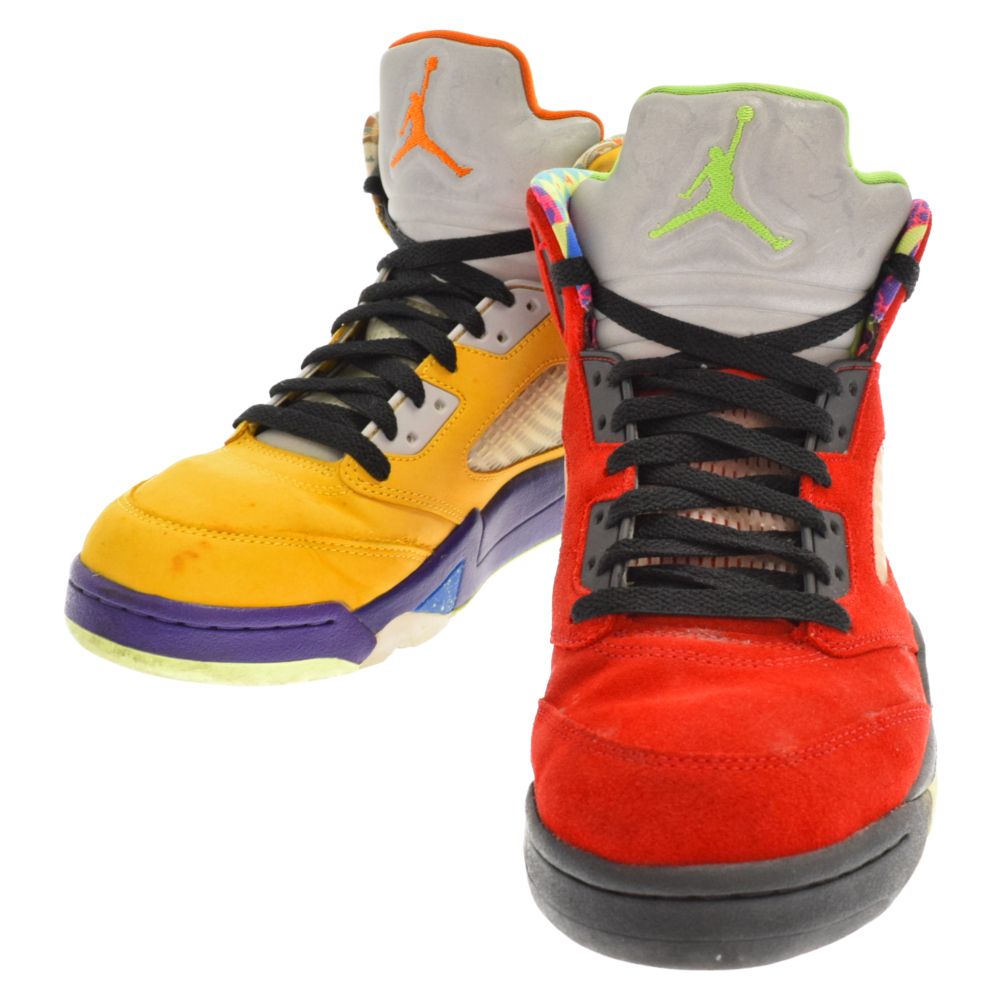 NIKE (ナイキ) AIR JORDAN 5 RETRO SE WHAT THE CZ5725-700 エアジョーダン5 レトロ ハイカットスニーカー  ワットザ US9/27cm レッド/イエロー - メルカリ